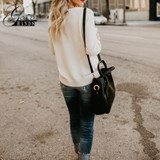 Autumn Winter Women O-neck Knitted Sweaters Heart Cute Long Sleeve Pullover Knitting Sweater Women Casual Patchwork Pullovers