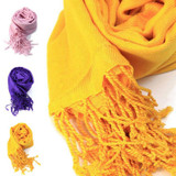 Autumn Winter Women Oversized Blanket Scarf Wrap long Wool Tassel Scarf Pashmina Shawls Scarves Solid Cashmere Scarves