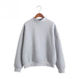 Autumn Winter Women New Hot Selling Long Sleeve Pure Color Hoodie Sweatshirt Casual Korean Style Pullover Women's Tops