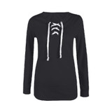 Autumn Pullover Sweatshirt Fashion Bandage Hoodies Women Casual Loose