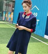 Autumn Pregnancy Nursing Dress for Pregnancy Woman Party Maternity Breastfeeding Clothes Elegant Office Lady Vestidos Y680