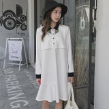 Autumn Pregnancy Nursing Dress for Pregnancy Woman Party Maternity Breastfeeding Clothes Elegant Office Lady Vestidos Y680