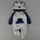 Autumn Newborn Baby Cotton Rompers Cartoon Fox Long Sleeve Boy Clothes Jumpsuit Infant Girls Animal Hooded Costume Baby Product