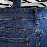 Autumn New Fashion Design Women Jumpsuit Blue Full Length Pocket Denim Overalls Casual Style Rompers Womens Jumpsuit Plus Size