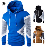 Autumn Mans survetement hoodies outwear patchwork casual hoody sweatshirts Fashion brand slim fit pullover sportwear hoodies