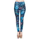 Autumn Legging Red Blue and Purple Objects legins Printed leggins Women leggings Sexy Women Pants