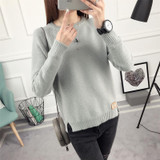 Autumn Knitted Sweater 2017 Winter Women Fashion Sexy O-Neck Casual Women Sweaters And Pullover Warm Long Sleeve Poncho Sweater
