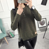 Autumn Knitted Sweater 2017 Winter Women Fashion Sexy O-Neck Casual Women Sweaters And Pullover Warm Long Sleeve Poncho Sweater