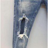 Autumn Kids Fashion Denim Pants Kids Girls Hole Jeans Trousers Children Boys Ripped Jeans Baby Casual Jean Baby Boys Clothing