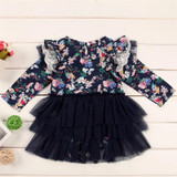 Autumn Hot Girl Dress Newborn Baby Girls Long Sleeve Romper Tutu Floral Dress 2017 New Arrival Baby Girls Clothes Outfit 0-18M Autumn Hot Girl Dress Newborn Baby Girls Long Sleeve Romper Tutu Floral Dress 2017 New Arrival Baby Girls Clothes Outfit 0-18M