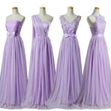 Purple Bridesmaid Dresses Long V-neck Crepe Cheap Free Size Beautiful Bridesmaids Dresses Vestido De Festa De Casamento Longo