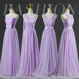 Purple Bridesmaid Dresses Long V-neck Crepe Cheap Free Size Beautiful Bridesmaids Dresses Vestido De Festa De Casamento Longo