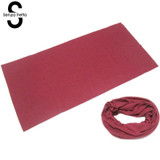 Pure Color Bandana Face Mask Multi Scarf Tube Mask Cap Scarves Sweat Absorbing Riding Supplies Magic Scarf  D01808