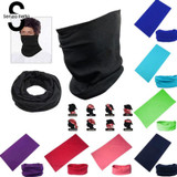 Pure Color Bandana Face Mask Multi Scarf Tube Mask Cap Scarves Sweat Absorbing Riding Supplies Magic Scarf  D01808