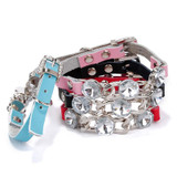 Puppy Pet Dog Cat Collars Crystal Diamond Bling Rhinestone Small Animals Necklace Accessories Pet Collar
