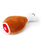 Puppy Pet Dog Squeaker Toys Chew Plush Sound Squeaky Duck Chicken Leg Design Toy