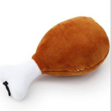 Puppy Pet Dog Squeaker Toys Chew Plush Sound Squeaky Duck Chicken Leg Design Toy