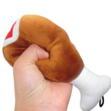 Puppy Pet Dog Squeaker Toys Chew Plush Sound Squeaky Duck Chicken Leg Design Toy