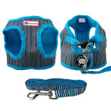 Puppy Dog Harness and Walking Leads Set Strip Style 4 Sizes 6 Colors