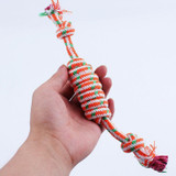 Puppy Dog Pet Toy Cotton Braided Bone Rope Chew Knot Random Color New