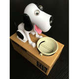 Puppy Doggy Bank Hungry Hound Money Banks Kids Bank Coin-Eating Money Storage Jars(Black White)