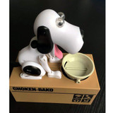 Puppy Doggy Bank Hungry Hound Money Banks Kids Bank Coin-Eating Money Storage Jars(Black White)