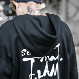 Punk Streetwear Women Couple Hip Hop Fashion Sweatshirts Letter Print Designer Zipper Hoodies Pullover for Couple Autumn Winter