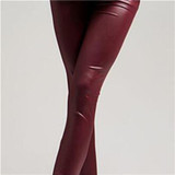 Punk Black Sexy Skinny Pants 2017 New Spring Arrival Fashion Slim Fit Waist Stretch Faux Leather High Elasticity Leggings K031