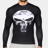 Punisher 3D Printed T-shirts Men Compression Shirts Long Sleeve Cosplay Costume crossfit fitness Clothing Tops Male Black Friday