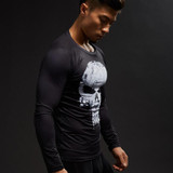 Punisher 3D Printed T-shirts Men Compression Shirts Long Sleeve Cosplay Costume crossfit fitness Clothing Tops Male Black Friday
