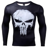 Punisher 3D Printed T-shirts Men Compression Shirts Long Sleeve Cosplay Costume crossfit fitness Clothing Tops Male Black Friday