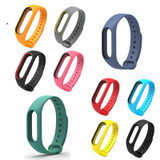 Pulsera New Mi Band 2 Wrist Strap Miband 2 Silicone Strap Replacement  pure and special  two-color injection with anti-lost