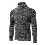 Pullover Sweater For Men's New Winter Fashion Jumper Sweater Men's Casual High Necked Sweater Coat XM07