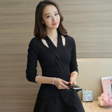 Pull Sweater Women 2018 Fashion Winter Tops Knitted Cotton Long Sleeve Sweaters And Pullovers Clothing Gilet Femme Manche Longu