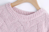 Pull Femme 2016 Autumn Winter Women Sweaters And Pullovers Plaid Thick Knitting Mohair Sweater Female Loose Variegated B77