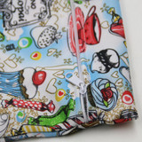 PUL Wet Bag Baby Waterproof Cloth Diaper Bag Single Pocket Zipper Print Reusable Baby Nappy Diaper Rubbish Wet Bag 30x40cm