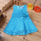 Summer 2016 Brand Baby Dresses Girl Princess Dress Flower Toddler Infant Newborn Baby Girls Party Wedding Dress Baby Lace Dress