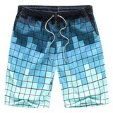 Summer   Hot Sale Male Short Pants Men' Beach Shorts Quick Dry Printing Board Shorts Men Casual Slim Boxers Bottoms