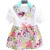Summer  Princess Dress Toddler Baby Girls Floral Bow One Piece Kids Dress 0-2Y vestidos Summer  Princess Dress Toddler Baby Girls Floral Bow One Piece Kids Dress 0-2Y vestidos