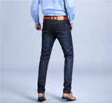 SULEE 2017Mens Quality Winter Golden Fleece Flannel  Denim Straight Thicken Wool inside  Denim Jeans Warm Fleece Jean Plus Size