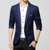 Suits Men Casual Suits Blazers Leisure Jacket Fashion Blazers Coat Single Button Suit Business Male Formal Suit Jacket