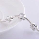 Suitcase Fits European Bracelet Sterling Silver Jewelry Beads European Women Charm Travel to Paris Handbag DIY Fashion Jewelry