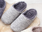 Suihyung Winter Warm Men Women Home Slippers Indoor Shoes Plush House Slippers Non-slip Soft PU Sole Woman Bedroom Floor Slipper