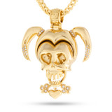 Suicide Squad x KING ICE - The Harley Quinn Necklace (Gold)