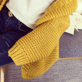 Sueter Mujer Invierno 2017 New Autumn Fashion Thick Womens Cardigans Sweaters Long Sleeve Casual Cardigan Women Sweater Coat