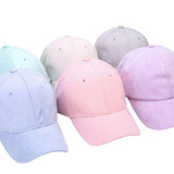 Suede Baseball Caps Polo Caps Womens Snapback Hats Adjustable Cap Female Hats