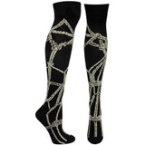 Ozone Socks, Shibari Seductress Over The Knee Sock, 3 color choices