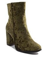 Suede Ankle Boots  - Olive