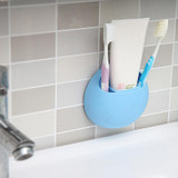 Suction Cup Toothbrush Holder Bathroom Organizer Tooth Brush Shelf Sundries Rack Kitchen Storage Container