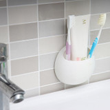 Suction Cup Toothbrush Holder Bathroom Organizer Tooth Brush Shelf Sundries Rack Kitchen Storage Container